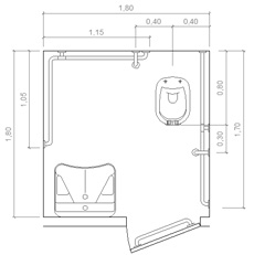 Schema Bagno Disabili Dwg Cuppaiprecpi