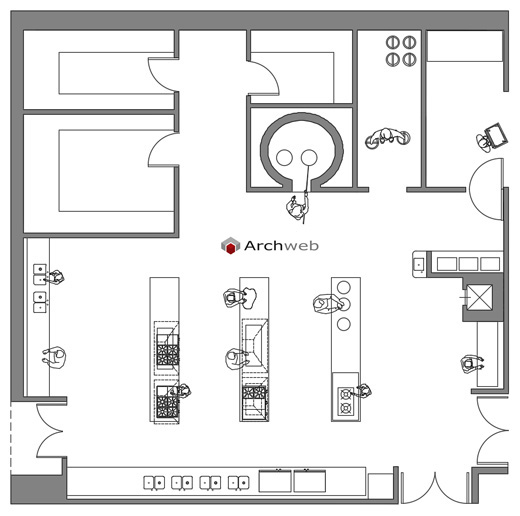 Arsivix Com Pizzaci Mutfagi 2dwg Archweb