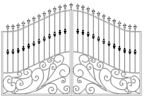 Cancelli In Ferro Battuto Gates Dwg 5