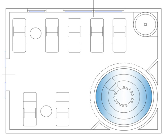 Area relax Autocad dwg