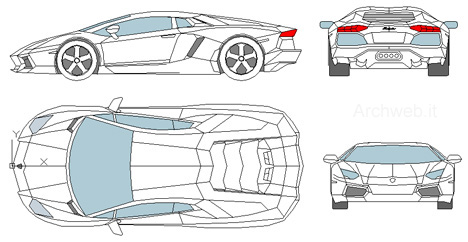 Чертежи ламборгини из бумаги