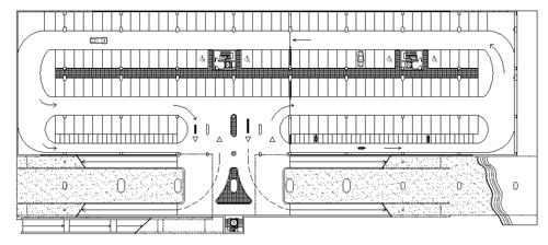 Rappresentazione rampe in pianta