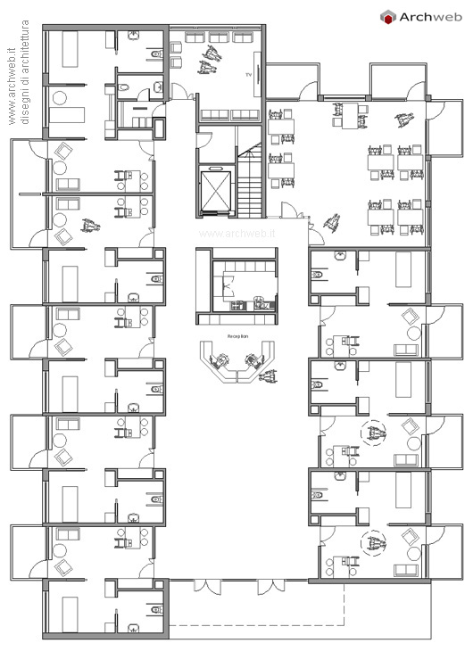 Casa Di Riposo Alloggi Per Anziani Dwg