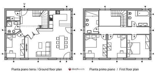 Casa Su Due Piani Progetto - The Homey Design