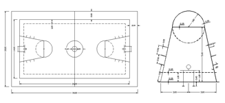 Basket 2d Misure campo basket